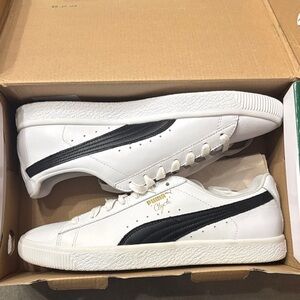Puma Clyde White Black Sneakers